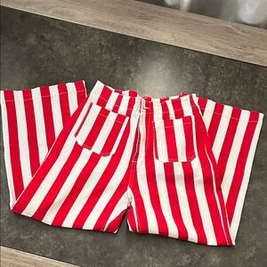 Stripe crop pant